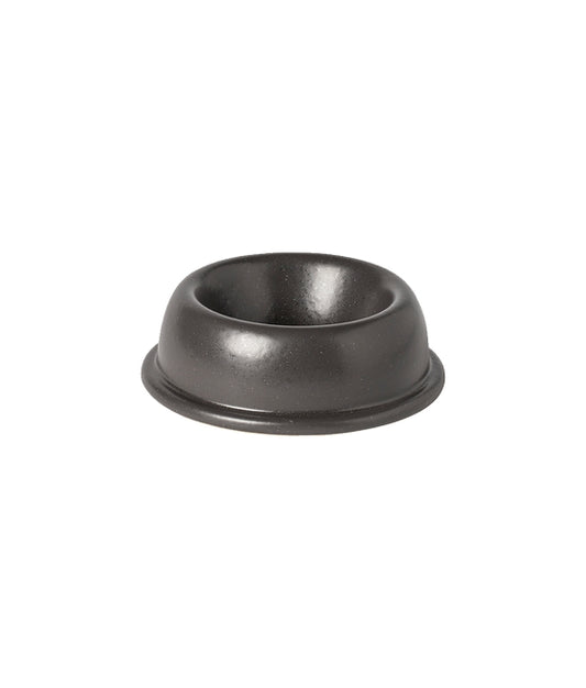 Anthracite Ceramic Dog Feeder Bowl